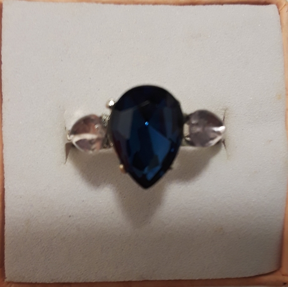 Sapphire and amethyst ring size 6, brand new - Picture 1 of 4